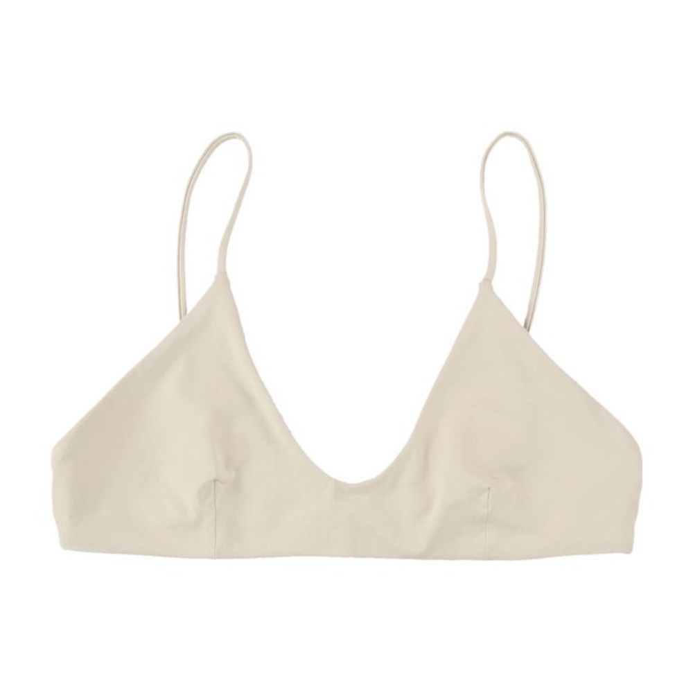 NWT Tavik Womens Nahla Bralette Bikini Swim Top, Beige